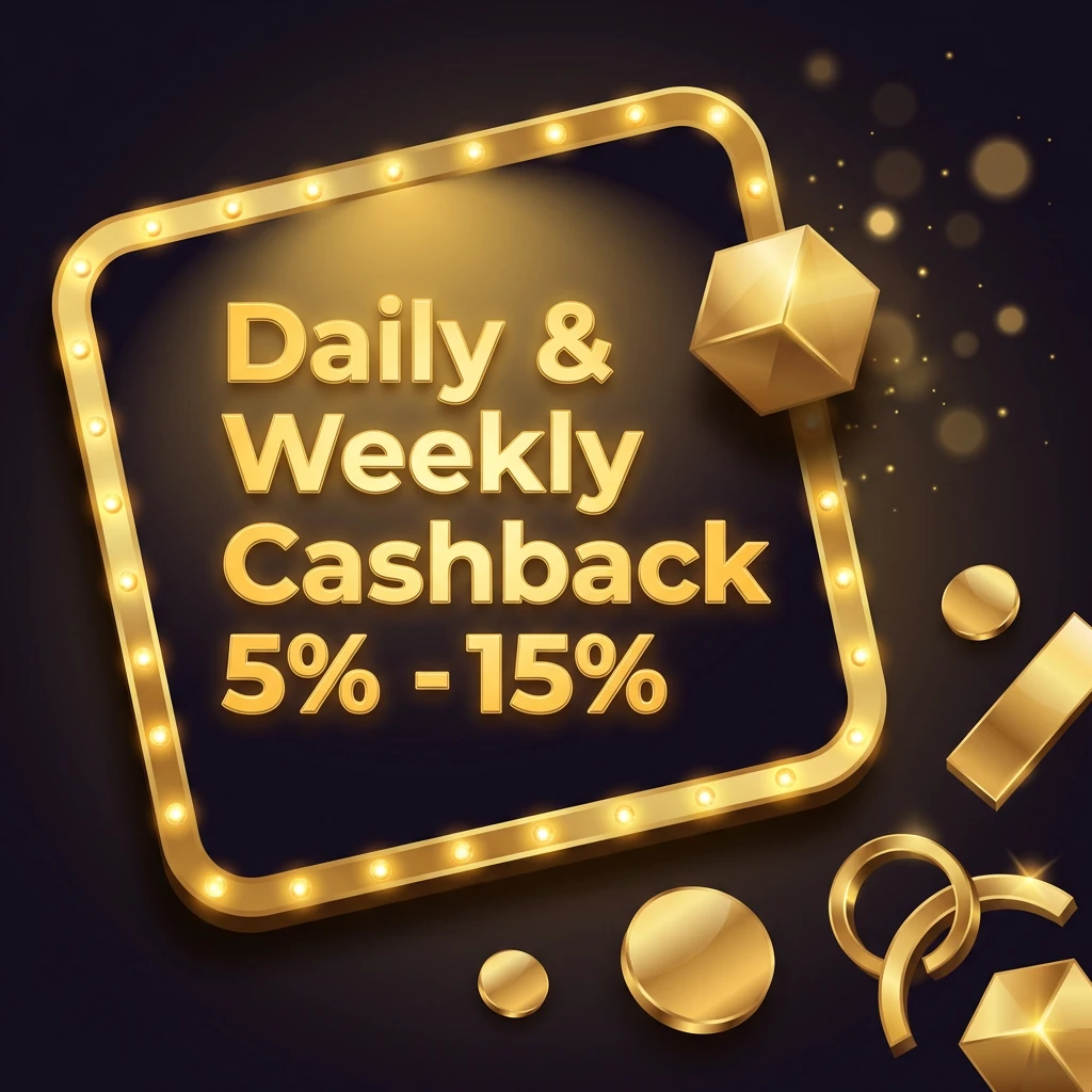 Daily & Weekly Cashback 5% - 15%